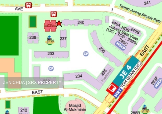 Blk 239 Jurong East Street 21 (Jurong East), HDB 5 Rooms #189754232
